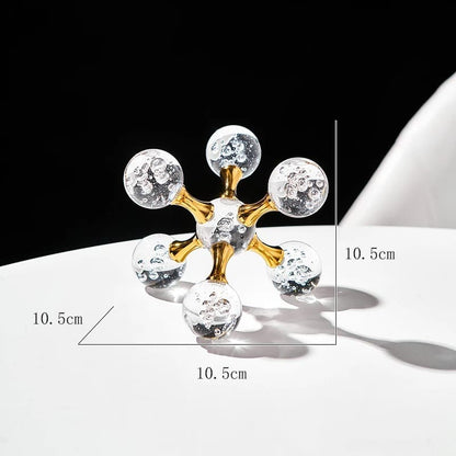 モダンクリスタルテーブルデコレーション モレキュールオーナメント NukuNuku