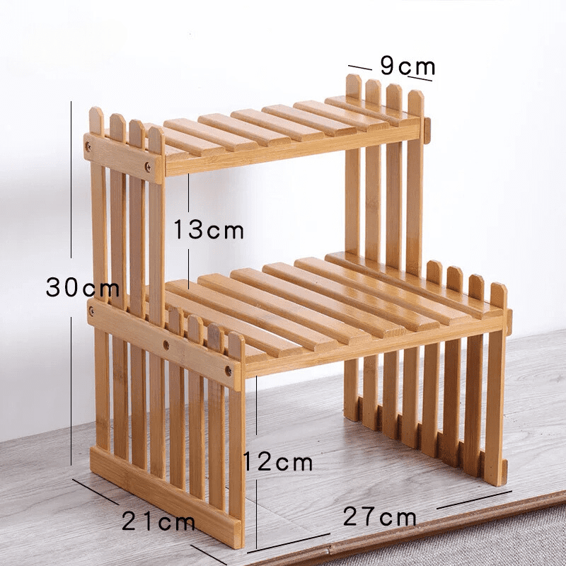 木製マルチユースプランタースタンド NukuNuku