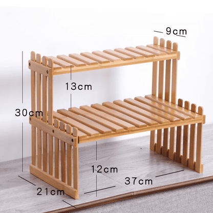 木製マルチユースプランタースタンド NukuNuku