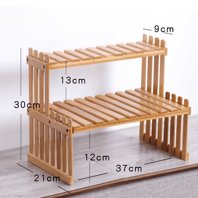 木製プランタースタンド 多用途ラック NukuNuku