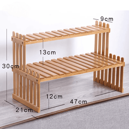 木製プランタースタンド 多用途ラック NukuNuku