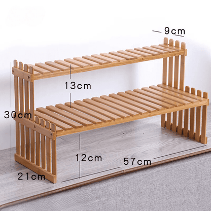 木製マルチユースプランタースタンド NukuNuku