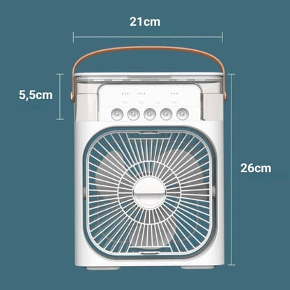 ミニエアコン＆デスクファン加湿器 NukuNuku [Casa - Climatização - Ventilador] - Mini Ar Condicionado Ventilador de Mesa Umidificador NukuNuku 