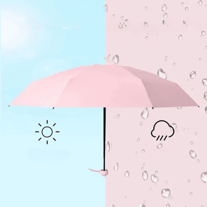 ミニポケット耐風UV保護折りたたみ傘 NukuNuku [Moda - Acessórios - Guarda-chuva] - Guarda-chuva Mini Pocket Resistente Proteção UV NukuNuku 