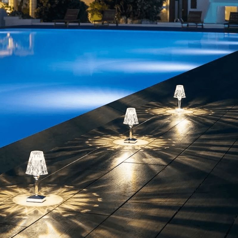 USB充電式3in1ワイヤレスLEDダイヤモンドランプ NukuNuku [Casa - Iluminação - Luminária] - Luminária de Mesa LED Diamante USB 3 em 1 NukuNuku 